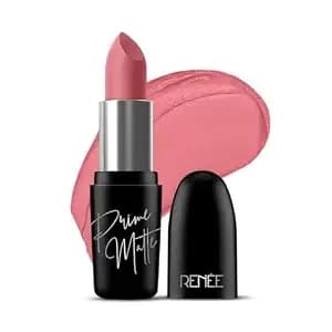 Renee Prime Matte Lipstick - Hazelnut Nude, Lightweight & Long-Lasting Formula, Creamy Matte Finish, One Swipe Application, Non-Drying, Vitamin E Infused, 4.5gm - Lightweight & Long-Lasting Formula, Creamy Matte Finish, One Swipe Application, Non-Drying