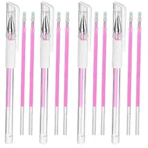Beaupretty Pink Eyebrow Mapping Pen Brow Mapping Pen With Fine Tip For Precise Eyebrow Positioning And Marking 4 Pens With 8 Refills For Makeup And Microblading Practice