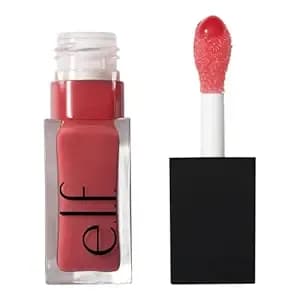 E.L.F. Glow Reviver Lip Oil, Rose Envy - Nourishing Tinted Lip Oil For A High-Shine Finish, Infused With Jojoba Oil, Vegan & Cruelty-Free