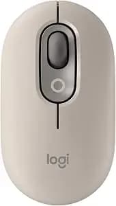 Logitech Pop Mouse, Compact And Portable Wireless Bluetooth Mouse - Mist - Compact, Portable Design, Programmable Buttons, Easy-Switch Between Up To 3 Devices, Compatible With Laptop, Tablet, Pc