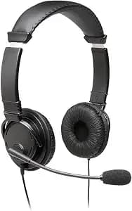 Kensington Hi-Fi Headphones With Microphone (k97603ww), Black, Universal, 3.5mm