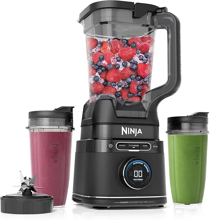 Ninja Detect Blender With Cups, Blendsense Tech, 72oz, 1800pw, Black, tb301 - Blendsense Tech For Smooth Results. 72-Oz Pitcher + (2) 24-Oz To-Go Cups W/ Lids. 1800 Peak Watts, Dishwasher Safe.