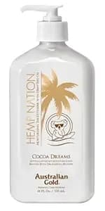 Hemp Nation Cocoa Dreams Tan Extender W/Derma Dark Bronzer 18oz