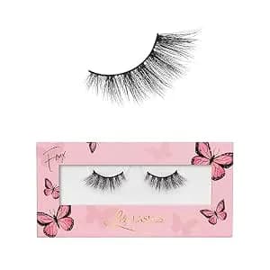 Lilly Lashes Butterfl'Eyes Faux Mink Lashes, Half Lashes Natural Look & Feel, False & Reusable Eyelashes 20x, No Trimming + Easy To Apply, Round Style, Lash Glue Not Included, 13mm (Sassy)