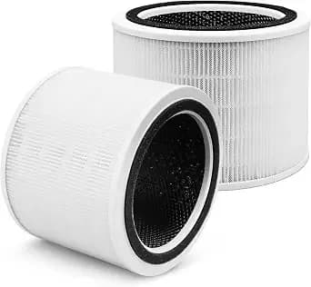 Core 200s Replacement Filter Compatible With Levoit Core 200s Core 200s-P Smart Wifi Air Purifier, Fit For Levoit Core 200s Replacement Filter, 2pack 3-Stage h13 Grade True Hepa Filter, Core 200s-Rf
