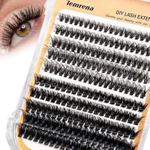 Wispy Lash Clusters 40d+80d Fluffy Eyelash Clusters D Curl 3d Individual Lashes Diy Lash Extensions For Beginners 200pcs 10-18mm Portable