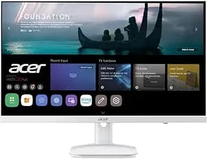 Acer 23.8" Ips Fhd 1920x1080 Smart Monitor Webos ks242y g0wemiix - Bluetooth Support - Wireless Projection - Iot Device - 2 X Hdmi 1.4, 1 X Ethernet, 2 X Usb 2.0 & 1 X Audio