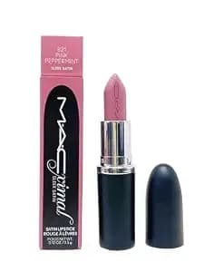 Mac Cosmetics Ximal Sleek Satin Lipstick - 821 Pink Peppermint (Dusty Lavender) 0.12 Oz / 3.5 G