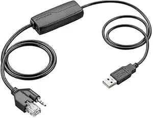 Plantronics - Electronic Hook Switch Apu-76 (Poly) - Cable For Dect And 900 Mhz Headset - One Touch Call Control