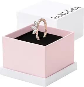Pandora Sparkling Herbarium Cluster Ring - Ring For Women - Layering Or Stackable Ring - Gift For Her - Clear Cubic Zirconia - With Gift Box