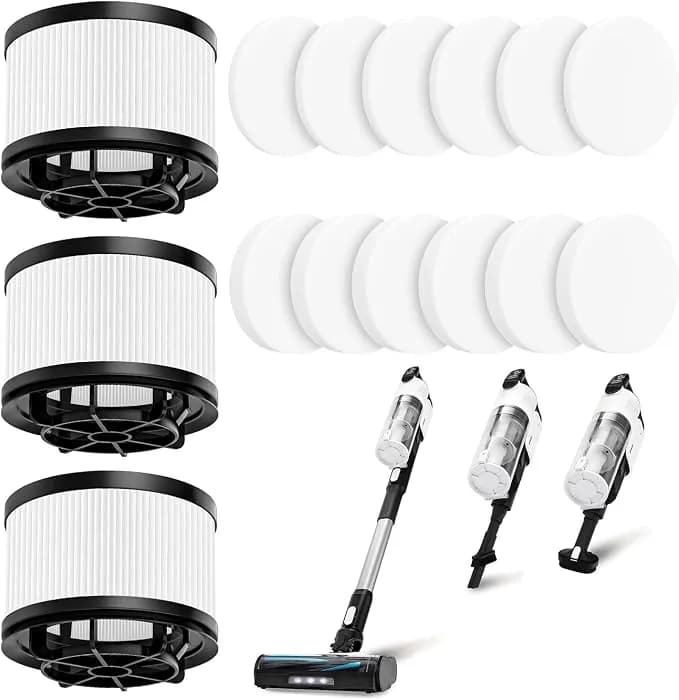 Lvac-200 Filter Replacement For Levoit Cordless Stick Vacuum Cleaner - Lvac-200 / Lvac-300 / Lvac-200 Max, 3 Post-Motor + 6 Pre-Motor Filters, Replace Part # Lsv-v201-Wus # Lsv-v202f-Wus