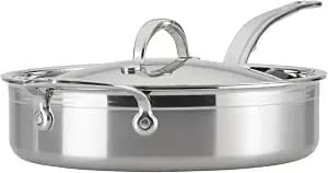 Probond Forged 3.5-Quart Professional Clad Stainless Steel Sauté Pan With Lid