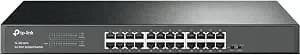 Tp-Link Tl-sg1024, 24 Port Gigabit Unmanaged Ethernet Switch - Plug And Play, Sturdy Metal W/Shielded Ports, Rackmount, Fanless, 3 Year Manufacturer Warranty, Black