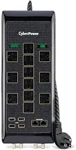 Cyberpower pbj5uc Advanced 12 Outlet Surge Protector With Usb