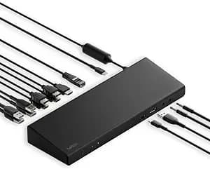 Belkin Docking Station 15 In 1 Triple Displaylink 85w Pd 4k Hdmi Usb-C Dock - Displaylink Triple 4k Display, 3 Hdmi, 2 Displayport, 5 Usb-A Ports, 3.5mm Mic/Speaker, Windows, Laptop Expansion Hub