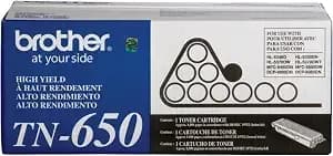 Brother Genuine High Yield Toner Cartridge, tn650, Replacement Black Toner, Page Yield Up To 8,000 Pages