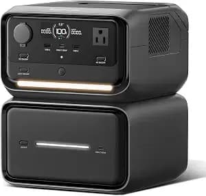 Ef Ecoflow Portable Power Station River 3 Max Plus, 858wh 990w - 90 Min Fast Charging, Lfp Battery, <10 Ms Ups, <30 Db Quiet, Generator For Outdoor Camping