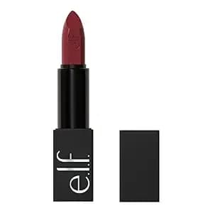 E.L.F. O Face Satin Lipstick, Richly Pigmented, Nourishing & Long-Lasting Creamy Lipstick, Infused With Jojoba, Vegan & Cruelty-Free, Shameless