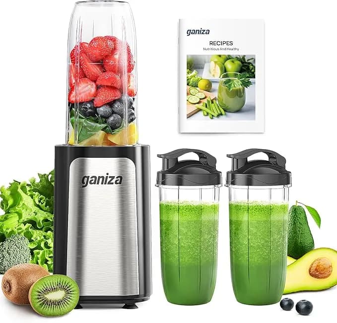 Ganiza Smoothie Blender, 14pcs Portable Personal Blender Shakes & Smoothies