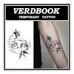 Temporary Tattoos For Adults Realistic Waterproof 2-Sheet Kit - Shattered Rebirth Design Lasts 5-10d, Safe, Non-Toxic, No Tools. Perfect For Beach, Festivals, Parties, Cosplay.