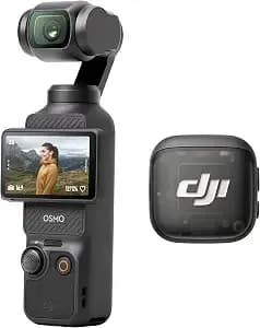 Dji Osmo Pocket 3 Vlog Bundle 2, Vlogging Camera With 1'' Cmos & 4k/120fps - 3-Axis Stabilization, Spotlight Follow, Fast Focusing, Dji Mic 3 Included For Clear Sound, Video Camera For Photography