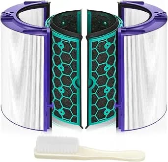 tp04 Replacement Filter For Dyson hp04 tp04 dp04 tp05 dp05 Air Purifi-Er Sealed Two Stage 360° Pure Cool Fan Combi Glass Hepa Filter & Activated Carbon Filter (Not For hp07,tp01,tp02,tp07,hp09)