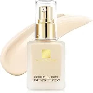 24-Hour Long-Wear Matte Foundation Makeup, Longwear, Medium-Full Coverage, Natural Finish, Waterproof & Hydrating Formula 1 Fl Oz (3n1 Ivory White)