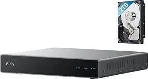 Eufy Network Video Recorder s4, 8ch, 2tb Hdd - Up To 16ch, Local Ai Agent, Smart Video Search, Up To 16tb, 24/7 Recording, Only Works With Eufy Poe Cams And Devices