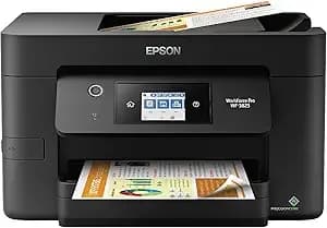 Epson Workforce Pro Wf-3823 Wireless All-In-One Printer With Auto 2-Sided Printing, 35-Page Adf, 250-Sheet Paper Tray And 2.7" Color Touchscreen