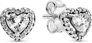 Pandora Elevated Heart, Clear Cz