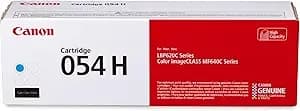 Canon Genuine 054 Cyan Toner Cartridge High Capacity Compatible With lbp622cdw, lbp623cdw, mf641cdw, mf642cdw, mf644cdw