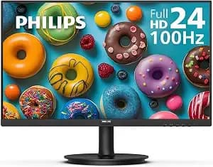 Philips 24 Inch Computer Monitor Fhd 100hz Va Vesa Flicker-Free, 241v8lb