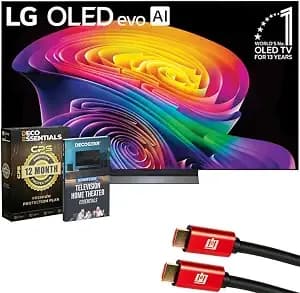Lg 65 Inch Oled Evo Ai c6 4k Smart Webos Tv (2026) oled65c6pua.Aus Bundle With 1 Yr Cps Enhanced Protection Pack, 2x 6ft Hdmi Cable And Deco Gear Home Theater Beginner′S Guide