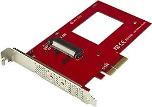 Startech U.2 To Pcie 4.0 x4 Adapter For 2.5in U.2 Nvme Ssd, Sff-8639, Taa - Os Independent, For Nvme U.2/U.3 Drives Only, Up To 15mm Height, Vented Full-Profile Bracket, Sata/Sas Not Supported