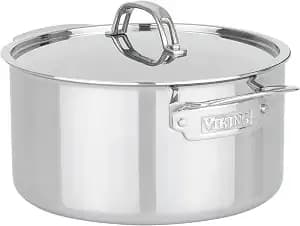 Viking Pureglide Pro 3-Ply Nonstick Dutch Oven With Lid, Made Without Pfas, 6-Quart Induction Cooking Pot, Metal Utensil Safe Titanium Nonstick Surface, Oven Safe To 600f