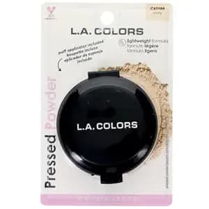 La Colors Pressed Powder Compact – Matte Shine Control Face Powder With Mirror & Applicator – Smooth Natural Finish – Ivory