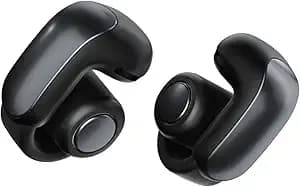 Bose Ultra Open Earbuds - Bluetooth Open Ear Earbuds With Openaudio For Awareness, Clip-On Design For Comfort, Water Resistant, Up To 48 Hrs Of Playtime, Black