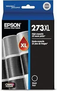 Epson 273 Claria Ink High Capacity (t273xl020-S) Works With Expression Premium Xp-520, 600, 610, 620, 800, 810, 820
