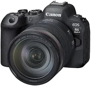 Canon Eos r6 Mark Ii Mirrorless Camera rf24-105mm f4 L Usm Lens Kit, Hybrid Full-Frame Camera, 24.2 Megapixel Cmos Sensor. Photo And Video Camera Capabilities, Rf Mount, Black - 24.2 Megapixel Cmos Sensor, Hybrid Full-Frame, Rf Mount, Video Capabilities