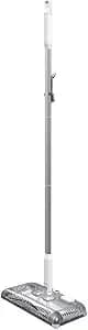 Black+Decker Carpet Sweeper 50 Minute Lithium Floor Sweeper, Multi-Surface Use, Easy One Hand Cleaning, Self Standing, Charger Included (hfs115j10)