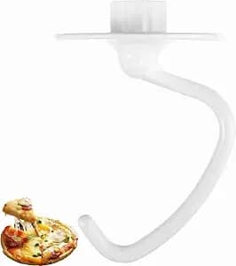 k45dh Coated Dough Hook For Kitchenaid Mixer, Attachment For Kitchen Aid k45 k45ss ksm90 ksm150 Tilt-Head Stand Mixers, 4.5/5.0 Quart Bowel