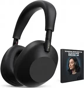 Sony Wh-1000xm6 The Best Noise Canceling Wireless Headphones, Hd Nc Processor qn3, 12 Microphones, Adaptive Nc Optimizer, Mastered By Engineers, Studio-Quality, 30-Hour Battery With Deco Guide Bundle