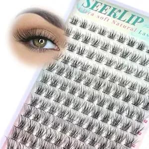 Natural Lash Clusters Wispy Eyelash Clusters Natural Eyelashes (Dandelion) - 8-14mm, C Curl, 132pcs, Ultra-Soft Basf Fibers, Thin Band, Light As Air, Premium Handmade, Clean Girl Look, For Daily Makeup