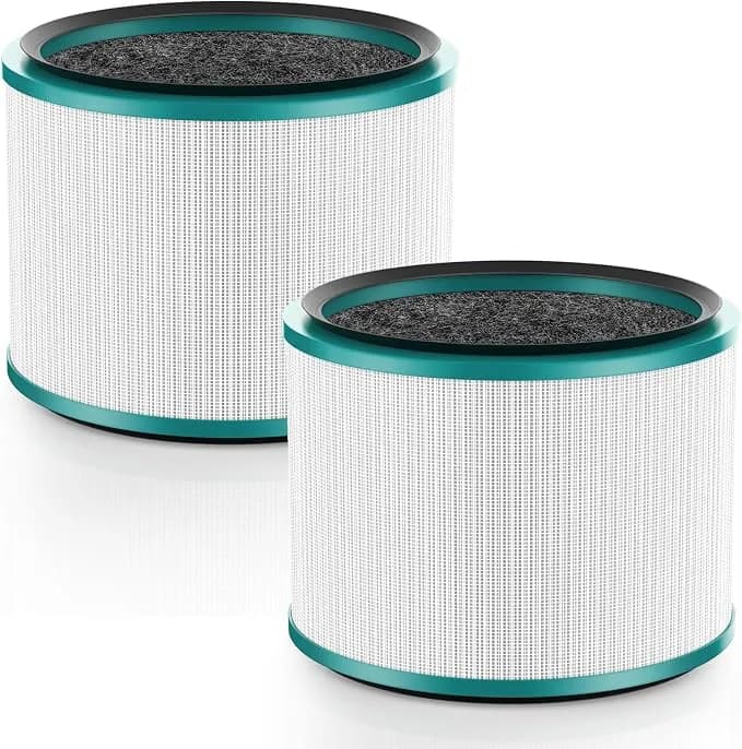 2pk hp01 hp02 Filter Replacement For Dyson Pure Hot Cool Link Air Purifier - Fits For Dyson Pure Hot Cool Link hp01 hp02 hp03 & dp01 dp02 Desk Purifiers, Air Purifier Replacement Filter Part # 968125-03