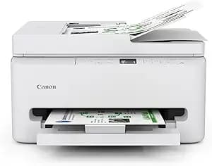 Canon Pixma tr7120 Wireless Color Inkjet Printer For Duplex Printing, White – Home Printer With Copier/Scanner, Auto Document Feeder, Compact Design, Intuitive Control Panel