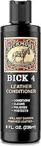 Bick 4 Leather Conditioner & Cleaner, Won'T Darken Boots, Couch, Bags 8 Oz - Made In Usa, For Shoes, Furniture, Jackets, Auto Interiors, Apparel & Accessories