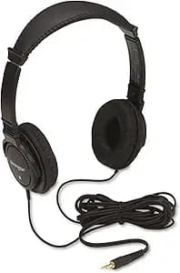 Kensington Hi-Fi On-Ear Headphones With 9-Foot Cord, 3.5mm Jack Headset (k33137)