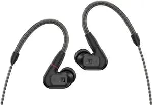 Sennheiser Consumer Audio Ie 200 In-Ear Audiophile Headphones - Trueresponse Transducers For Neutral Sound, Impactful Bass, Detachable Braided Cable With Flexible Ear Hooks - Black