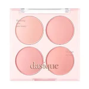 Dasique Blending Mood Cheek #07 Candy Berry - 4 Blendable Shades - Pressed Powder Blush Palette For Cheeks - Silky & Soft Blur Finish - Lightweight Blush For Cheeks - Korean Makeup - Vegan