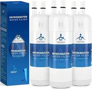 Teehay w10295370a Water Filter Replacement, Compatible With edr1rxd1, Filter 1, whr1rxd1, w10295370, kad1rxd1, p8rfwb2l, p8wb2l, p4rfwb, p5wb2l (White, 3 Pack)